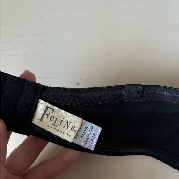 Felina 34B Peridot Strapless Push Up Bra - black - Picture 5 of 5